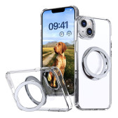 iPhone 11 Clear Back MagSafe Wireless Charging 360 Rotate Ring Stand Case Cover Apple
