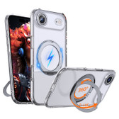 iPhone 17 Air Clear Back MagSafe Wireless Charging 360 Rotate Ring Stand Case Cover Apple 17Air