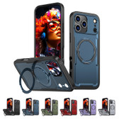 Shockproof iPhone 17 Pro MagSafe Wireless Charging 360 Rotate Ring Stand Case Cover Apple