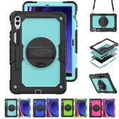 Shockproof Samsung Galaxy Tab S10 Lite 10.9" Strap Case Cover Coloured PC X400 X406 X406B
