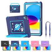 Kids Shockproof Strap iPad 10.9" 2022 10th Gen Apple Case Cover Astronaut Pattern