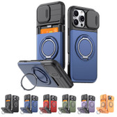 Shockproof iPhone 16 Pro Card Holder 360 Rotate Stand Case Cover Apple 16Pro