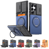 Shockproof Samsung Galaxy S24 Ultra 5G Card Holder 360 Rotate Stand Case Cover S928