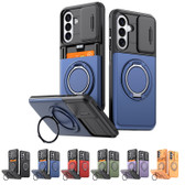 Shockproof Samsung Galaxy A35 5G Card Holder 360 Rotate Stand Case Cover A356