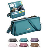 CaseMe Universal Phone Wallet Case Large Capacity Bag w/ 8 Card Slots & Shoulder Wrist Straps Me30 Max