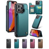 CaseMe Shockproof iPhone 15 Pro Wallet Case Cover Back Flip Apple 15Pro