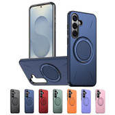 Heavy Duty Samsung Galaxy S25 FE 5G MagSafe Wireless Charging 360 Rotate Ring Stand 2-Layer Case Cover S731