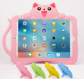 Kids iPad 9.7 2018 6th Gen Silicone Case Cover Shockproof Apple Cat