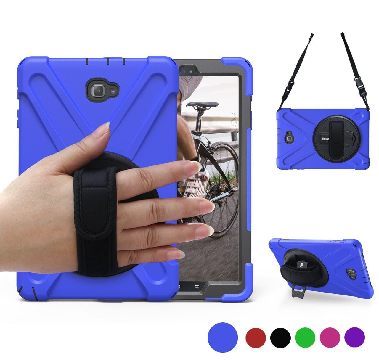 Heavy Duty Strap Samsung Galaxy Tab A 10.1" S Pen P580 P585 Case Cover -  myCaseCovers