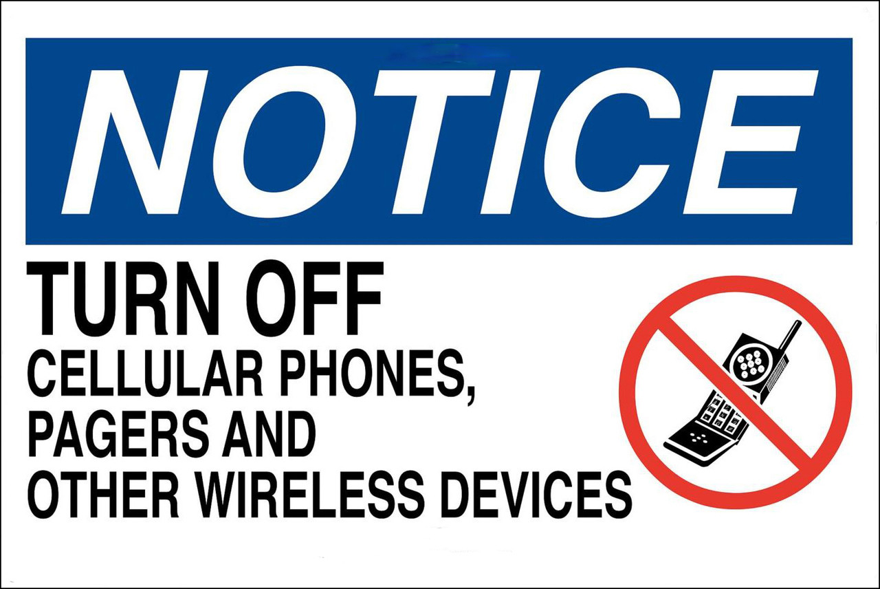 turn off cell phones sign security signs zing turn off cell phones