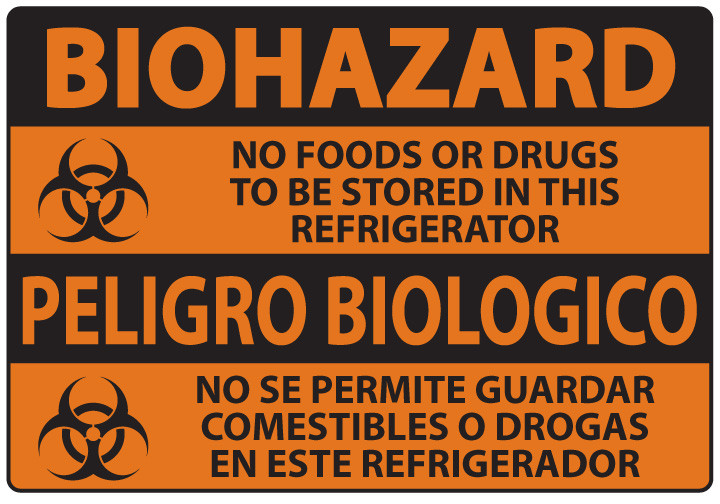 Biohazard, No Food or Drugs Sign Zing