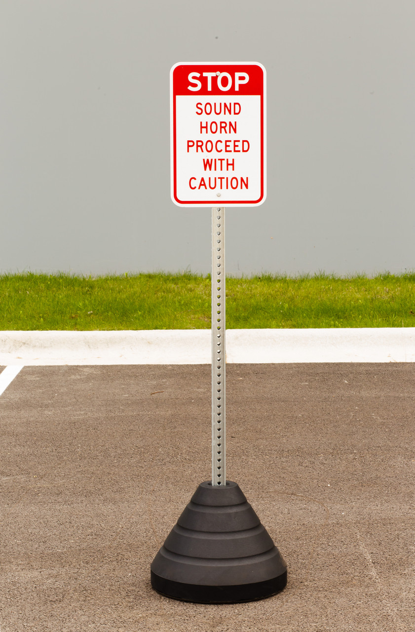 Stop, Sound Horn Proceed With Caution Sign Kit Zing