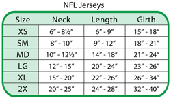 Nfl Jersey Size Chart