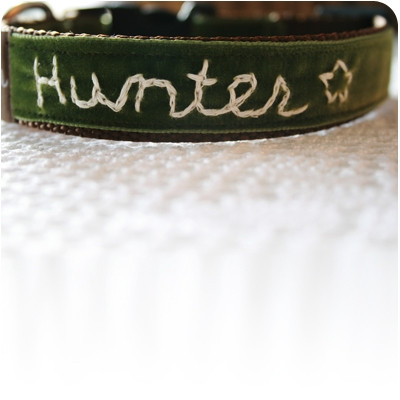monogrammed dog collars
