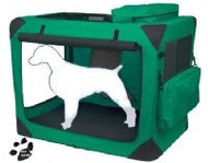 Large Deluxe Soft Dog Crate, Generation II - Moss Green