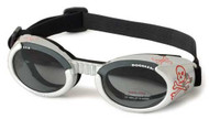 Silver Skull ILS Doggles with Light Smoke Lens