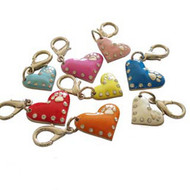 Enamel Heart Dog Collar Charms