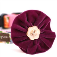 Olive Velvet Collar Flower for Dogs