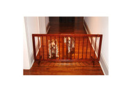 Step Over Dog Gate - Walnut