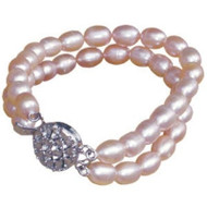 Fresh Water Pink Pearls Necklace for Dogs