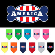 Bonely in America Screen Print Dog Bandana