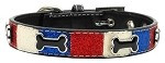 Patriotic Ice Cream Bones Dog Collar