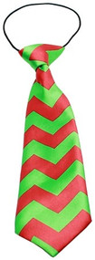 Big Dog Christmas Chevron Neck Tie