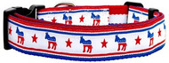 Political Nylon Democrat Dog Collar