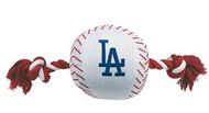 LA Dodgers Nylon Baseball Rope Dog Toy