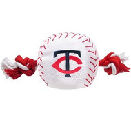 Minnesota Twins Nylon Baseball Rope Dog Toy