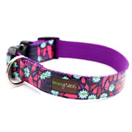 Jasmine Laminated Cotton Dog Collar