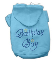 Rhinestone Birthday Boy Dog Hoodie- 6 Color Options