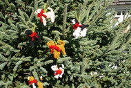 Knit Dog & Cat Tree Ornaments