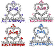 Tiara Rhinestone Dog Hair Barrette