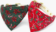 Candy Cane Bandana Dog Collar