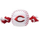 Cincinnati Reds Nylon Baseball Rope Dog Toy