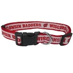 Wisconsin Badgers Dog Collar