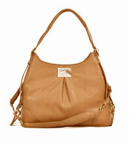 Zoie Mia Michele Caramel Macciato Faux Pebble Leather Carry Dog Bag