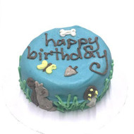 Personalized Woodland Squirrel Dog Cake