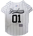 New York Yankees Baseball Dog Jersey