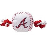 Atlanta Braves Nylon Baseball Rope Dog Toy