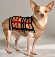 Tan Plaid Dog Sweater