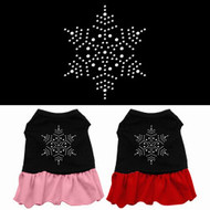 Snowflake Rhinestone Dog Dress