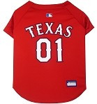Texas Rangers Baseball Dog Jersey