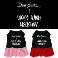 Dear Santa I Went With Naughty Dog Dress