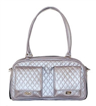 Marlee Lilac Quilted Dog Bag