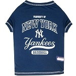 New York Yankees Baseball Dog Shirt