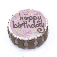 Pink Standard Dog Birthday Cake