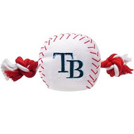 Tampa Bay Rays Baseball Rope Dog Toy