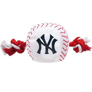 New York Yankees Baseball Rope Dog Toy